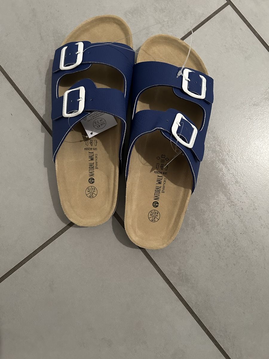Scarpe da donna: Pantoletten, neu, Grösse 41, blau – Nuovo (secondo la descrizione) da Trimbach venduto da gregy69s 1