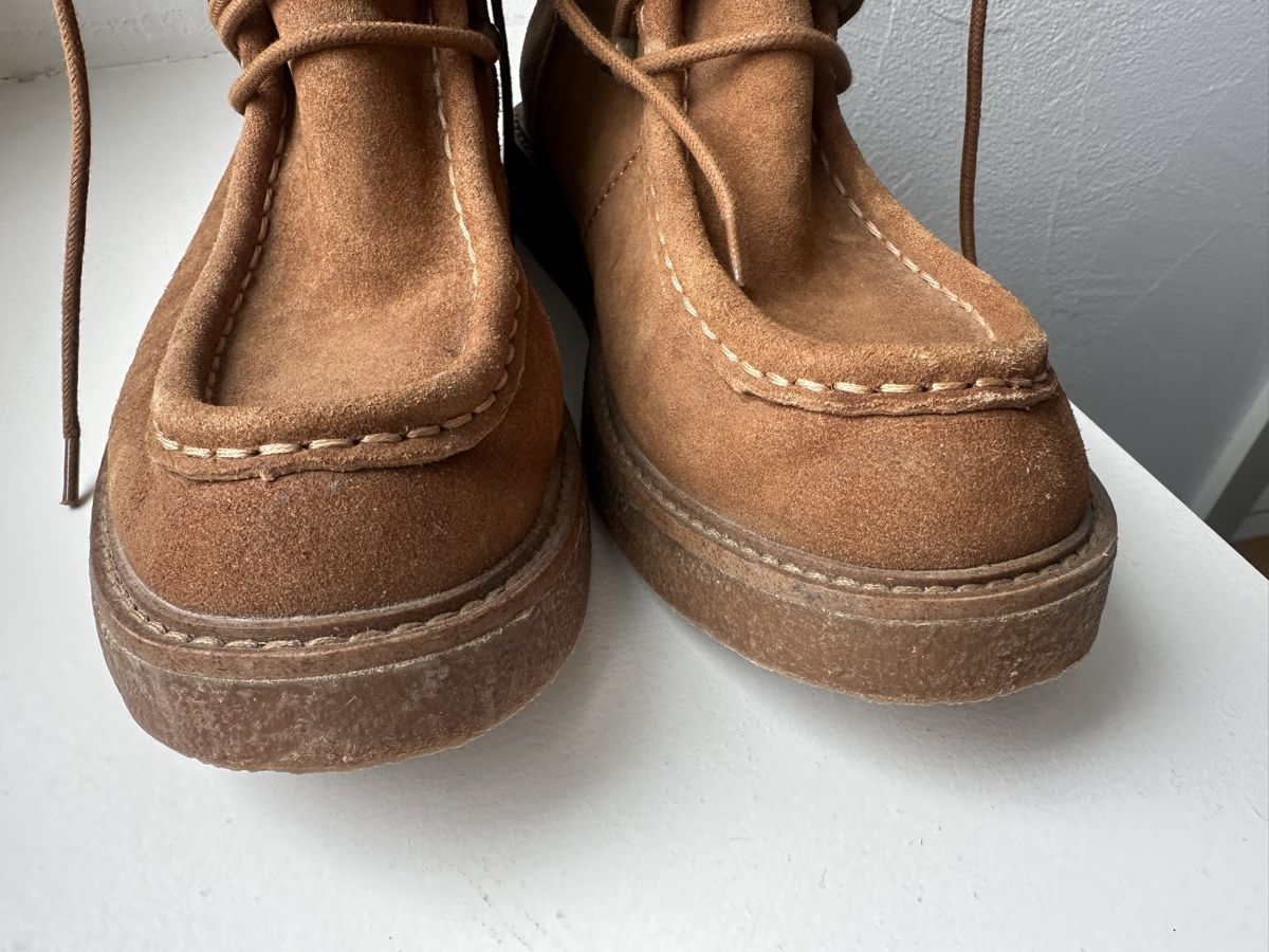 Scarpe da donna: Brown Velor Leather Shoes – Usato da Uster venduto da Monika_OB 9