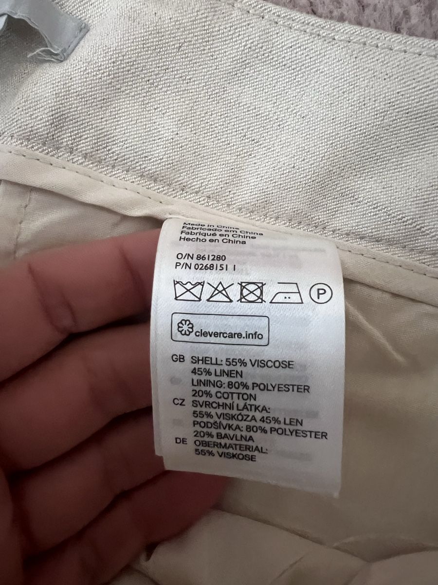 H&M Pantaloni: Leinen Sommerhose H&M Gr 40 – Usato da Biel/Bienne venduto da Jobu03 3