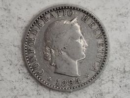 20 rappen 1884
