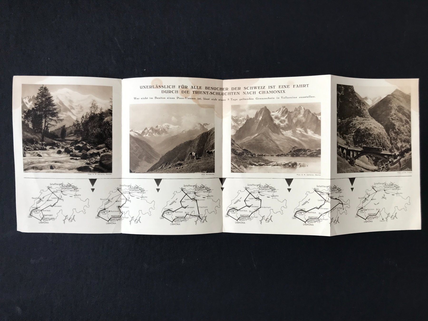 Documenti: Prospekt alt Chamonix Mont Blanc Bahn – Usato da Wettingen venduto da Bonanza69 1