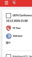 4 Tickets FC Thun gegen KAA Gent 10.12.2026 Südtribune