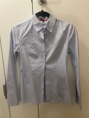 HUGO BOSS Bluse Hemd Hellblau Gr. 32 / XS – Business Elegant