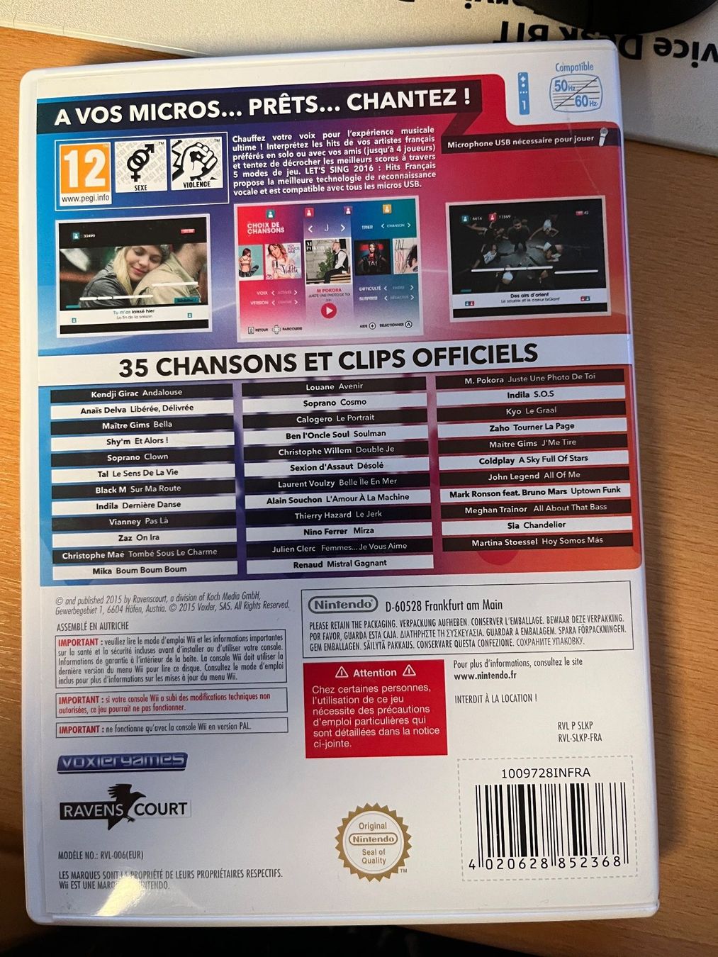Giochi: Jeu Wii Let's Sing Hits Francais 2016 – Usato da Moutier venduto da Loco65 1