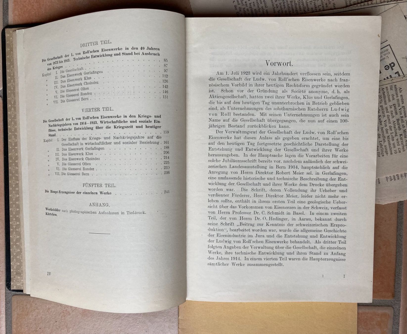 Livres: Gesellschaft der L. von Roll'schen Eisenw. Gerlafingen 1823- – D'occasion à Versoix par HELVETICA_1 2