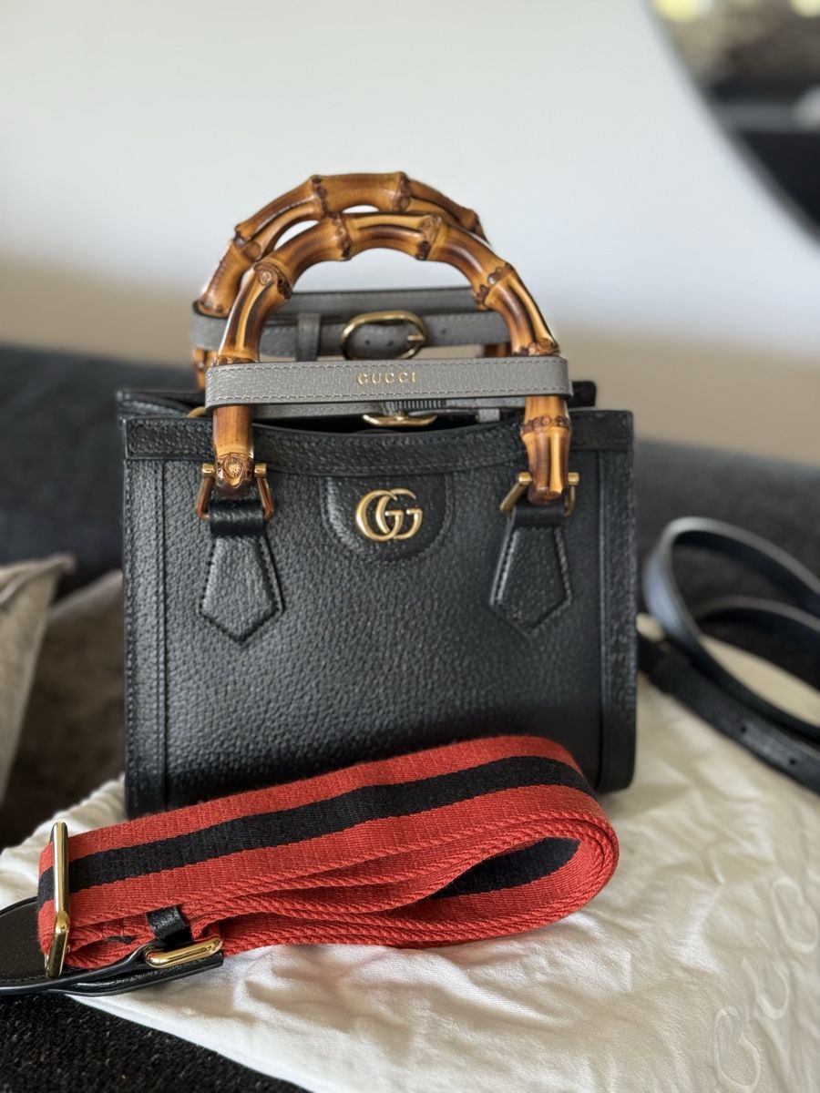 Gucci Taschen für Damen: Gucci Diana kleine Bamboo black – Gebraucht aus Wettswil von Harmony83