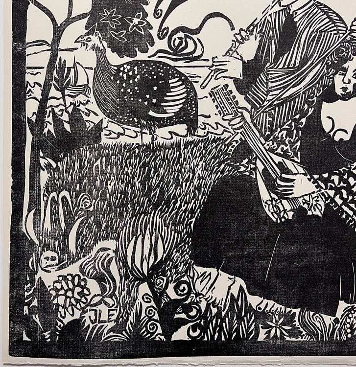 Xilografie: Jürg Lerch 1969 Holzschnitt – Usato da Gersau venduto da grafik-kunst 3