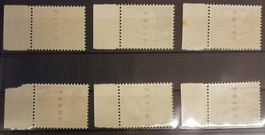 4143) 298RM-305 Rollenmarken mit Abart Buchstebe P Kt. 540+