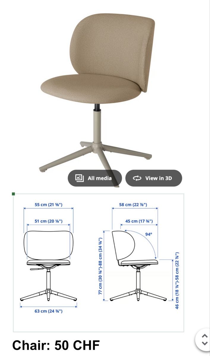 Ikea Stühle: Swivel Chair – Neu (gemäss Beschreibung) aus Renens VD von mobonn1295 1