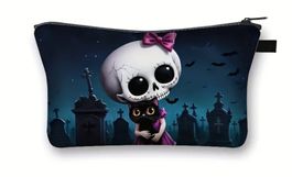 Täschli / Necessaire "Gothic Girl Skull" NEU