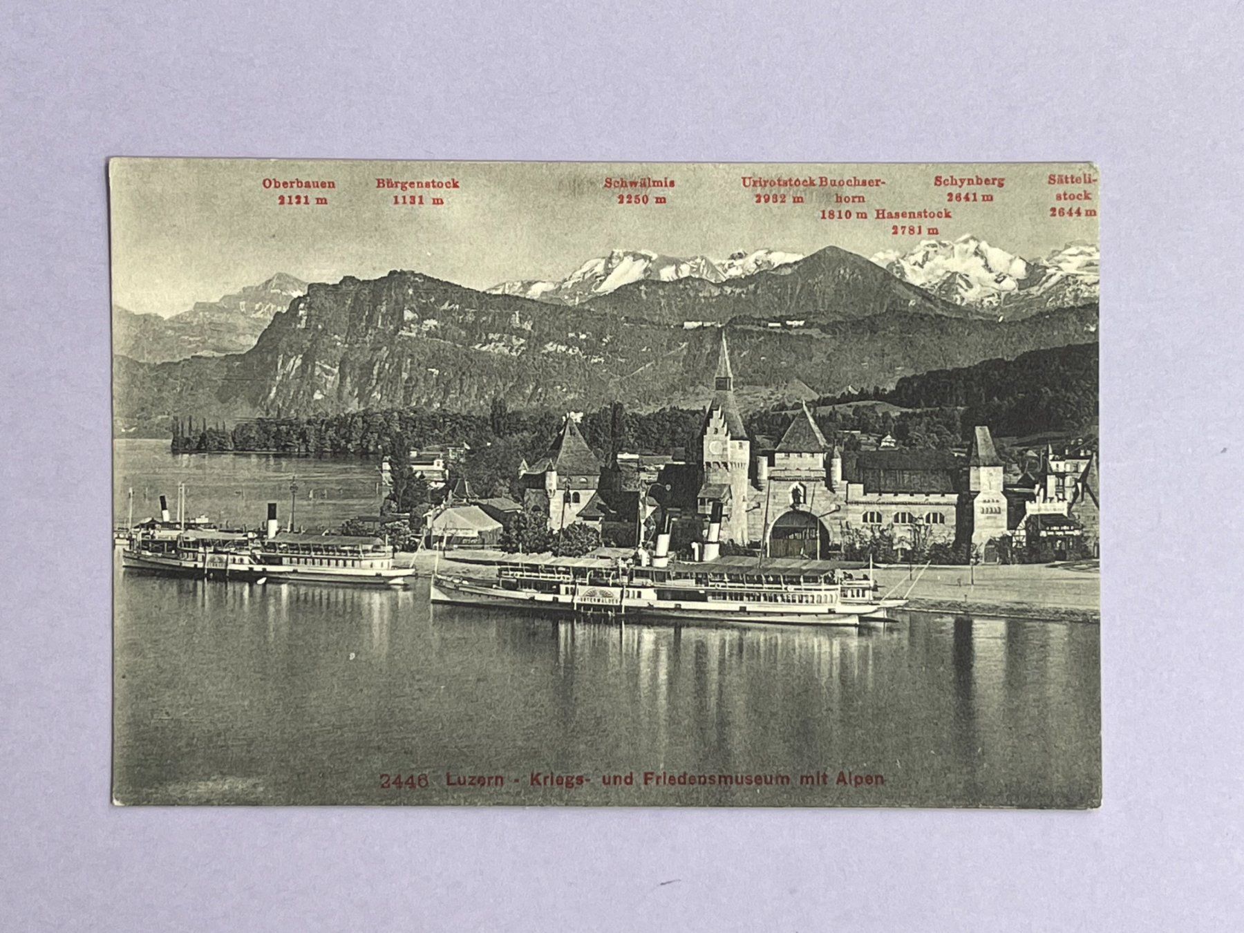 Ansichtskarten: Luzern - Kriegs- und Friedensmuseum – Gebraucht aus Steg VS von danwer74