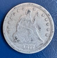 USA 1877 s Quarter Dollar Seated Liberty
