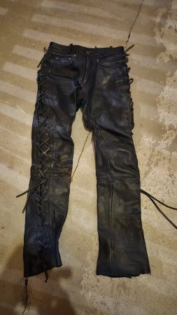 Lederhose Motorradhose Herren Gr.46
