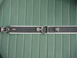 Halsband m. Pudel - Dekor 45 cm schwarz