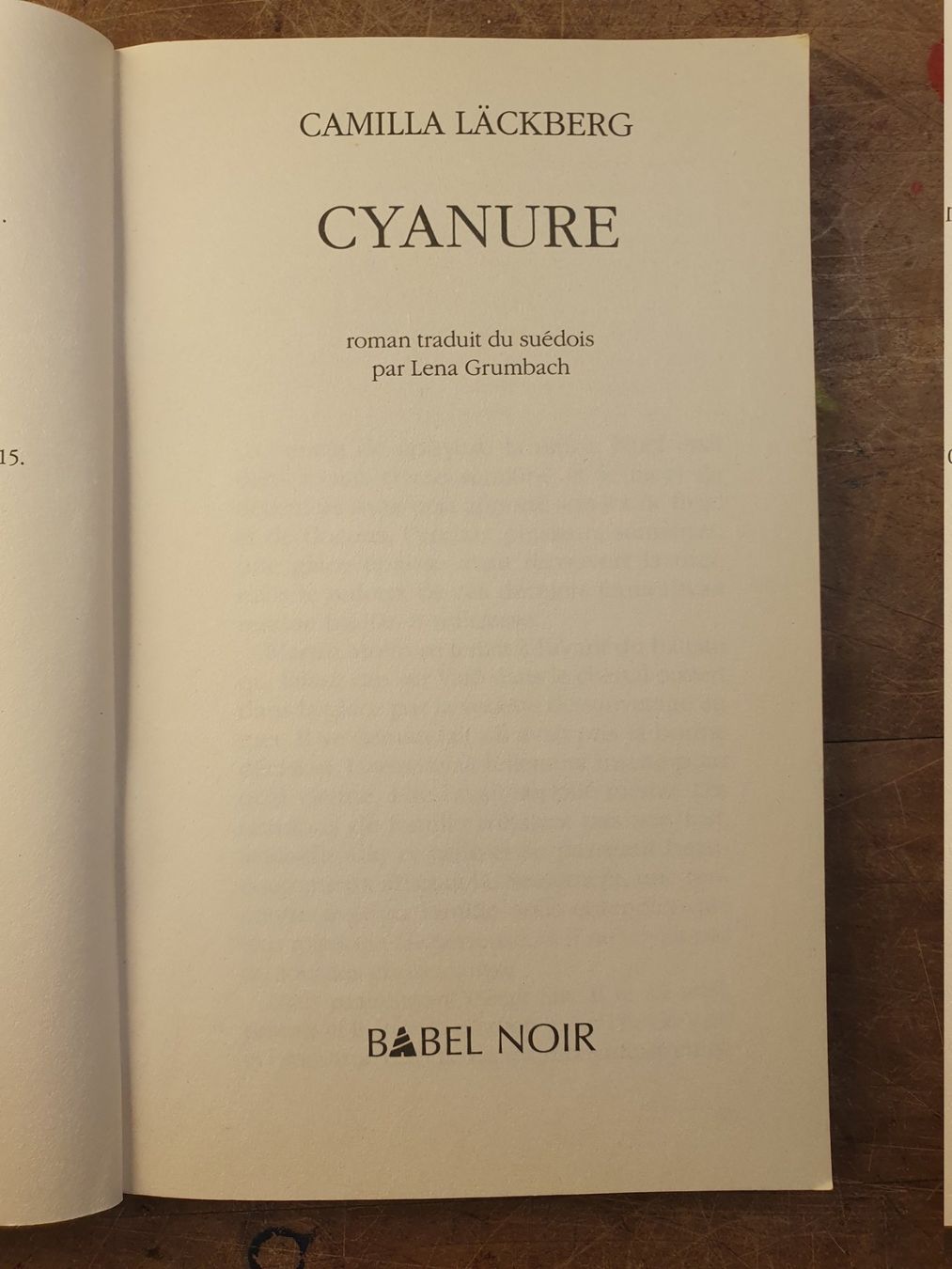 Bücher: Cyanure - Camilla Läckberg – Gebraucht aus Zürich von loosebone 2