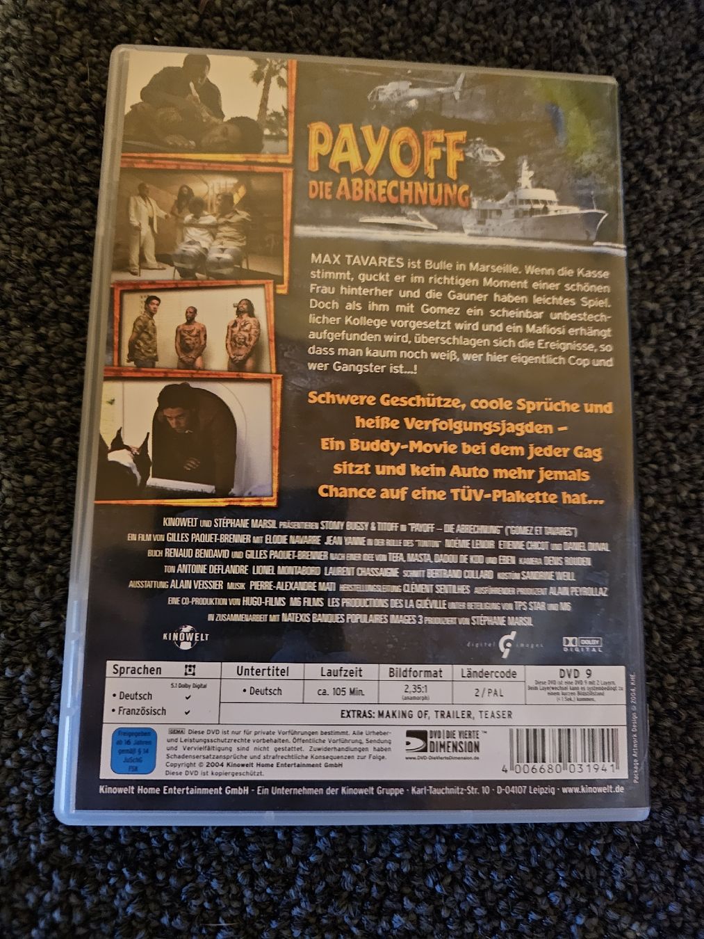 Tutti i DVDs: Action-Klassiker "Payoff - Die Abrechnung" DVD(15490) – Usato da Ruswil venduto da jan_bxl5 1