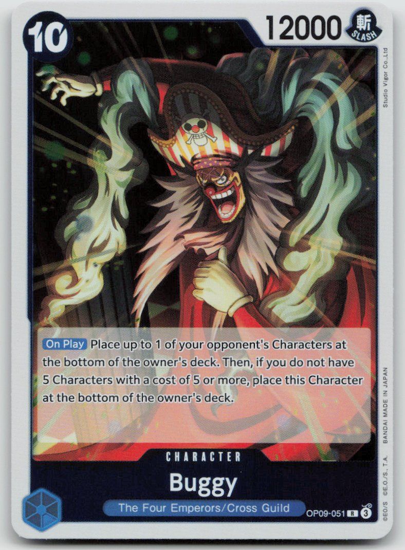 Bandai Carte collezionabili: One Piece Buggy OP09-051 R – Usato da Lugano venduto da VlaseCard