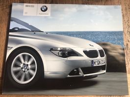 Prospekt BMW E63 E64 6er Coupé Cabrio 630i 645Ci 2 2004