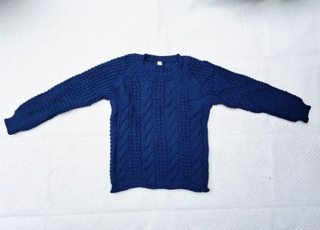 Schöner Blauer Strickpullover Gr. M Polyacryl