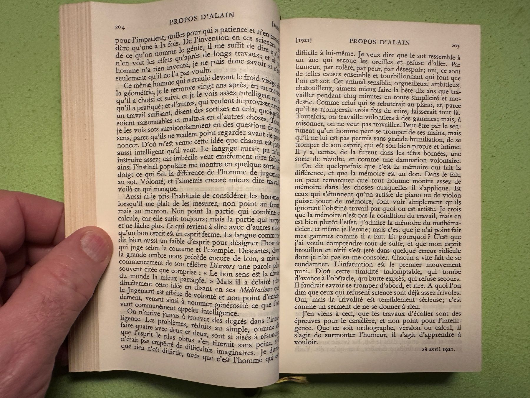Libri: Alain: Propos. – Usato da Zürich venduto da allp 4