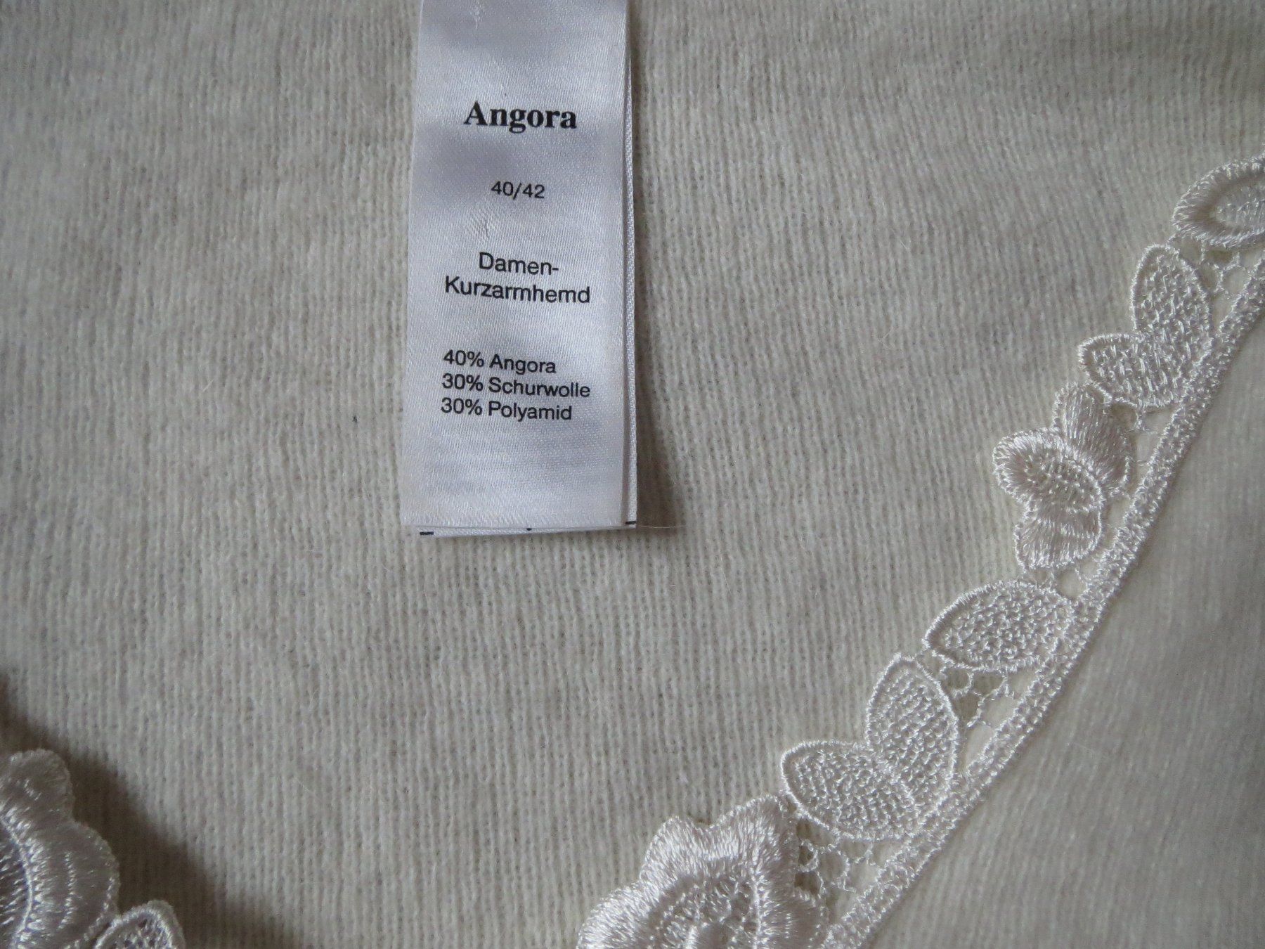 Maglioni & Felpe: kuscheliger Damen Kurzarm Pullover mit ANGORA Gr 40/ 42 – Usato da Kiental venduto da Anna8702 2