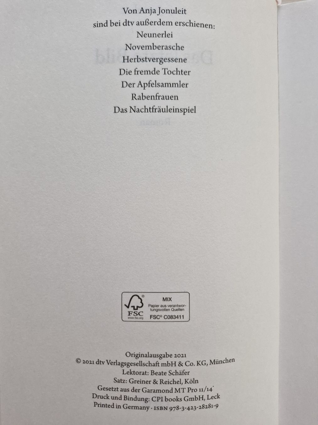 Libri: Roman "Das letzte Bild" von Anja Jonuleit – Usato da Frauenfeld venduto da Kasico 5