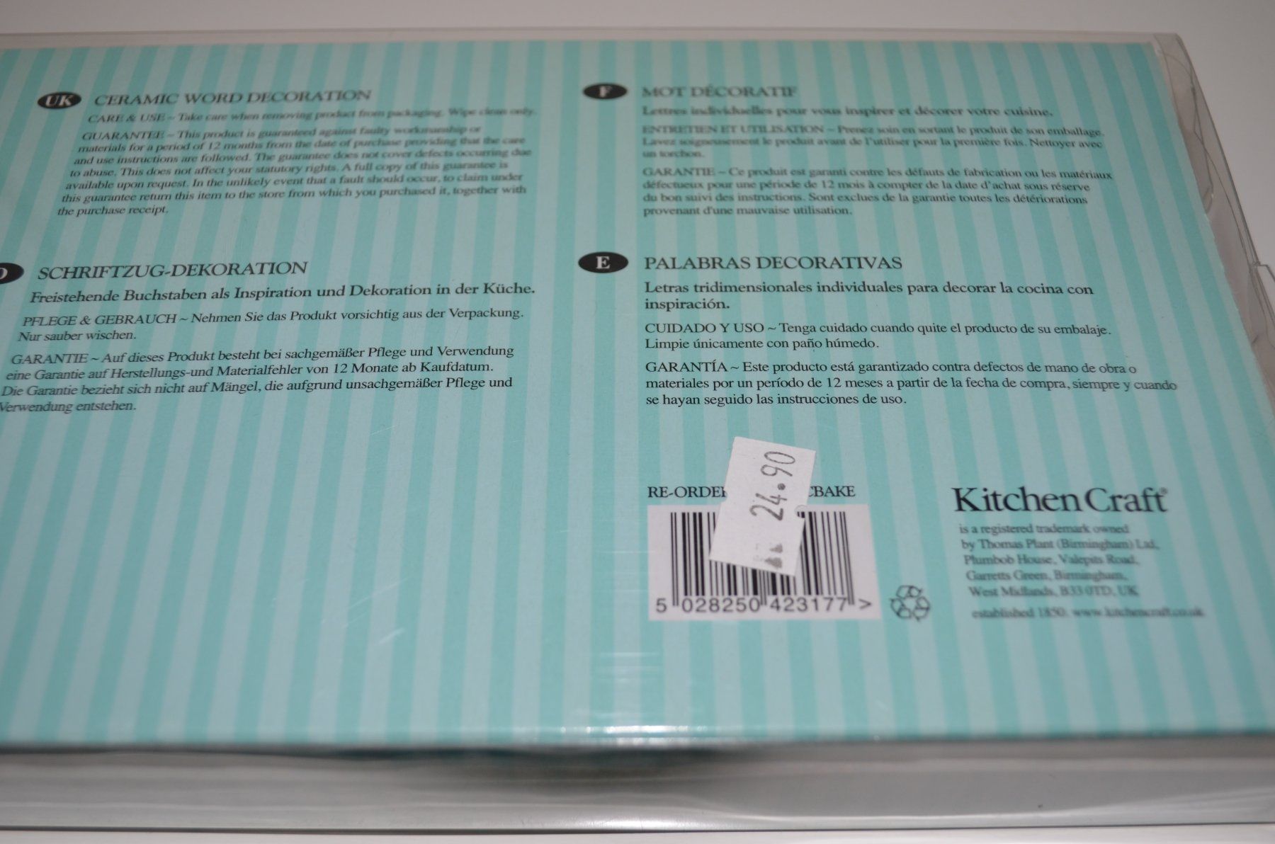 Tutte le decorazioni: Keramik - Dekoration "Bake" – Nuovo e nell'imballaggio originale da Triesen venduto da XSally 3