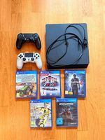 Sony PlayStation 4 (slim) inkl. 2 Controller & 5 Spiele