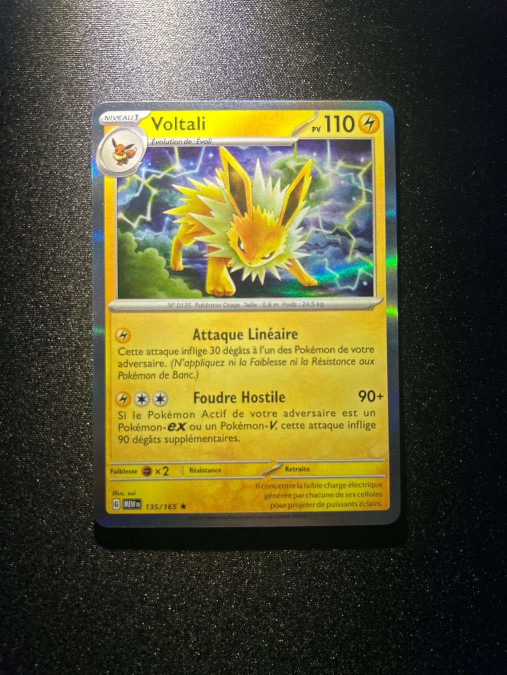 Pokémon Carte collezionabili: Pokémon Voltali 135/165 FR HOLO – Nuovo (secondo la descrizione) da Montet (Broye) venduto da Jocksmock 1