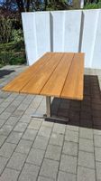 Edler Gartentisch (220x100) – Teakholz & Edelstahl, Klappbar