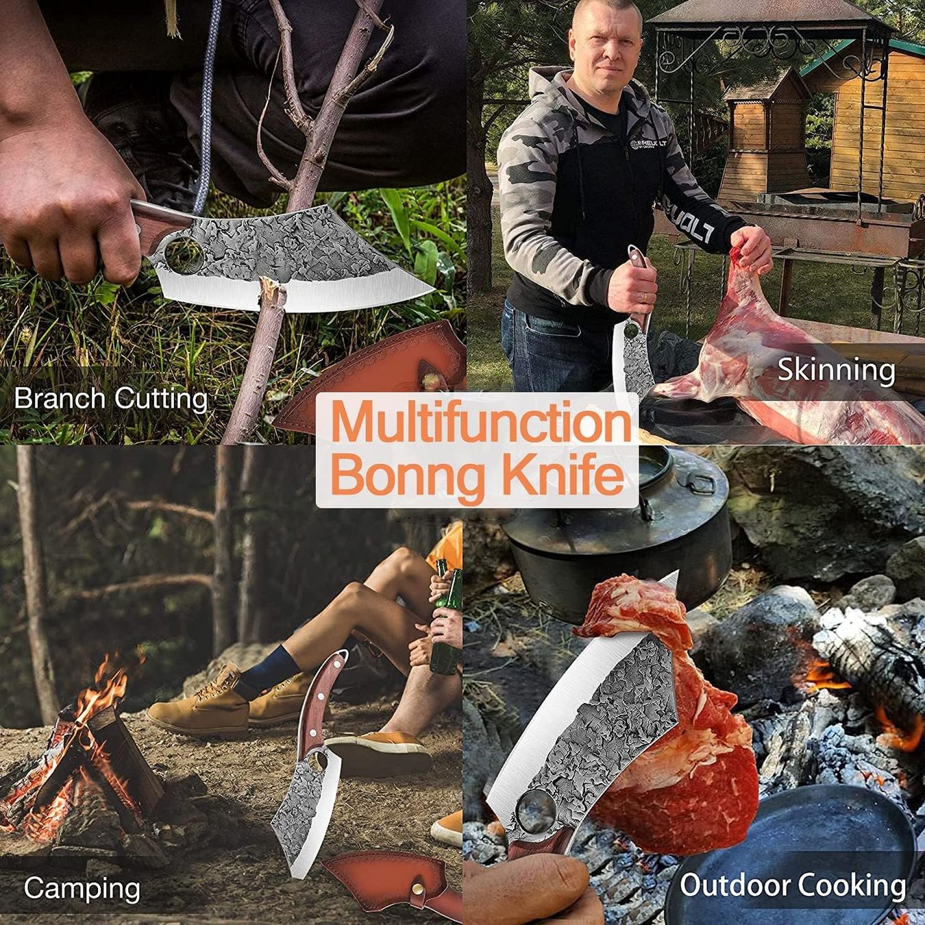 Coltelli da cucina: Ausbeinmesser Hackmesser Küchenmesser mit Lederhülle – Nuovo e nell'imballaggio originale da Oberentfelden venduto da abz_l7vm 6
