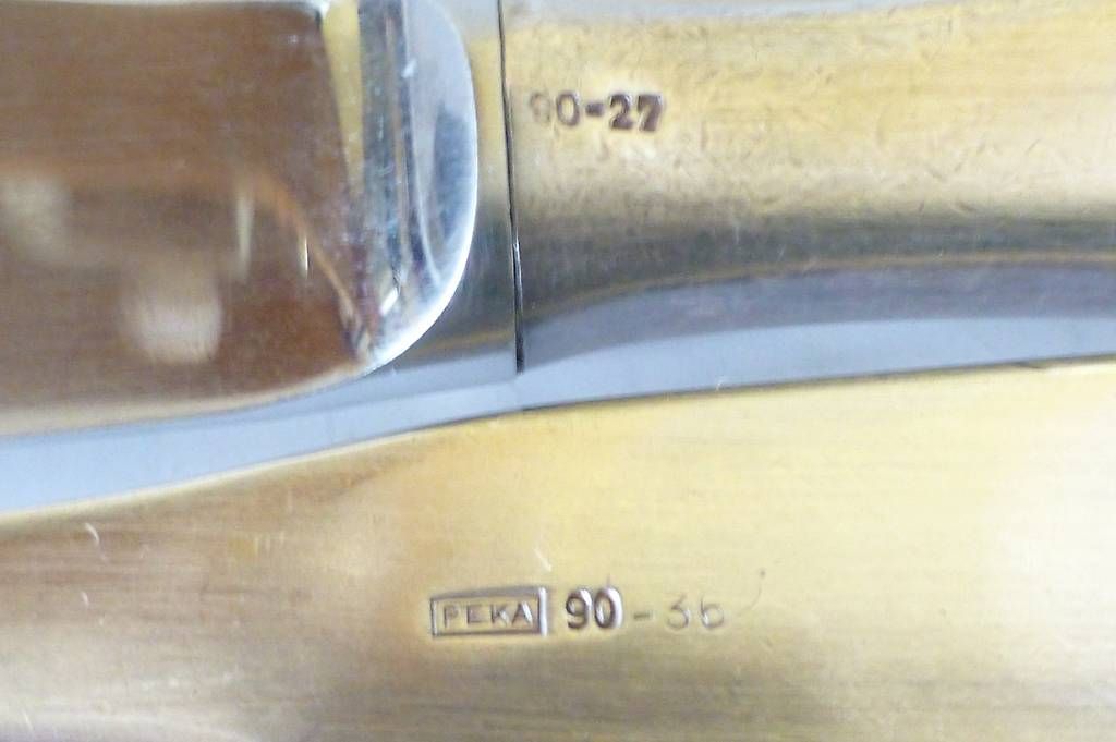 Set di posate: Besteck Messer Gabel versilbert PEKA – Usato da Reinach BL venduto da Spider63 3