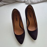 Elegante CUBE Pumps, schwarz, Grösse 36