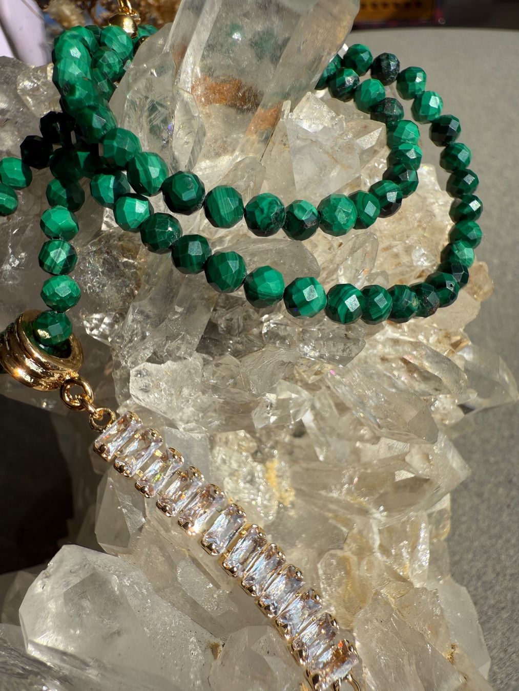 Catenine: Malachit Kette Halskette Collier Schmetterling Halsschmuck – Nuovo (secondo la descrizione) da Rotkreuz venduto da beltraum 9
