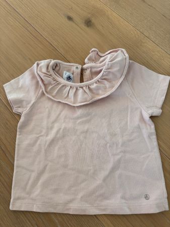 Rosa Kurzarmshirt, Petit Bateau, 74