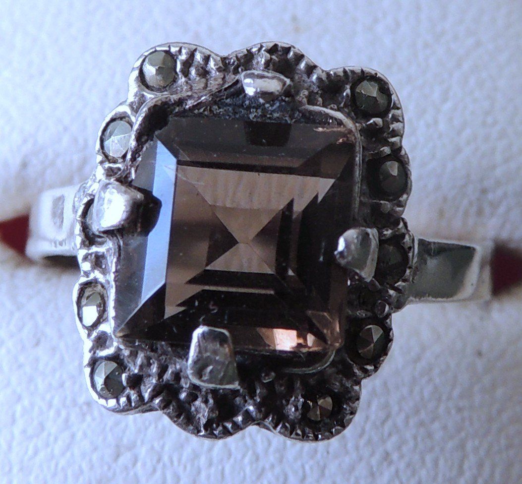 Ringe: Rauchquarz Silber 925 Fingerring Gr. 57 – Gebraucht aus Waldenburg von schaller707 3