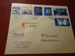 28.II.48., THALWIL, 6 VERSCHIEDENE 30 Rp. BRIEFMARKEN