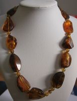 Nachlass: Ostsee Bernstein Schmuck Kette Collier 60 Gramm