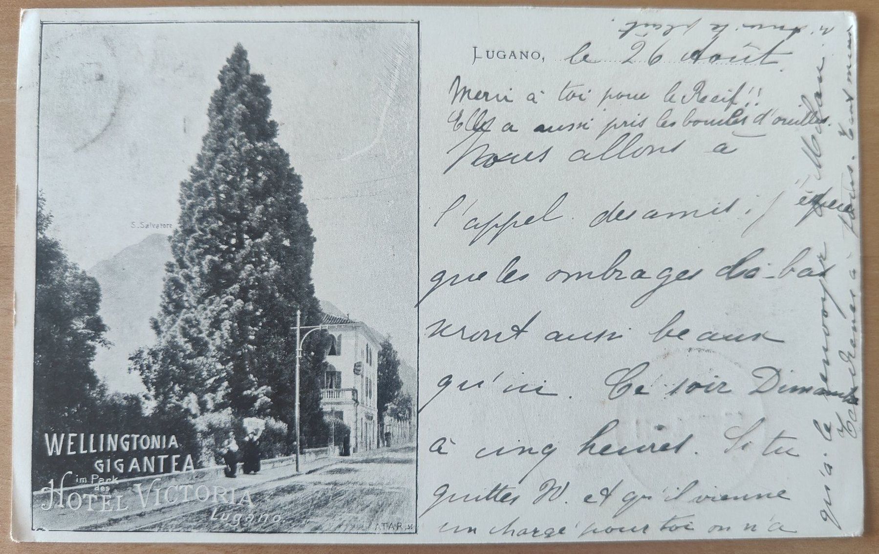 Cartoline postali: Lugano Hotel Victoria um 1900 – Usato da St. Erhard venduto da Chaeferli6