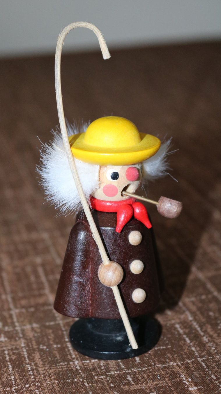 Statuette: Räuchermännchen "Schäfer" Original Erzgebirge – Nuovo e nell'imballaggio originale da Frick venduto da Beni58 2