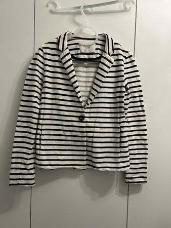 Street One Blazer Gr. 38 gestreift schwarz/weiss