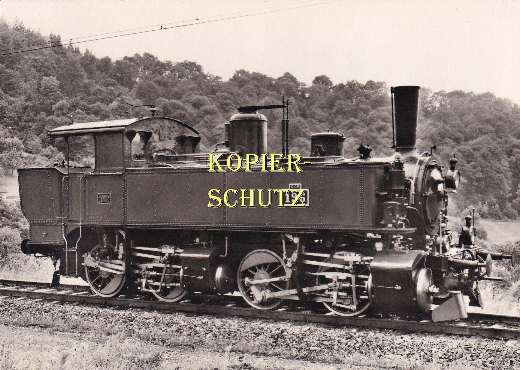 Cartoline postali: Dampflokomoitive der Schweizerischen Centralbahnen /az – Usato da Hombrechtikon venduto da Rudolf07