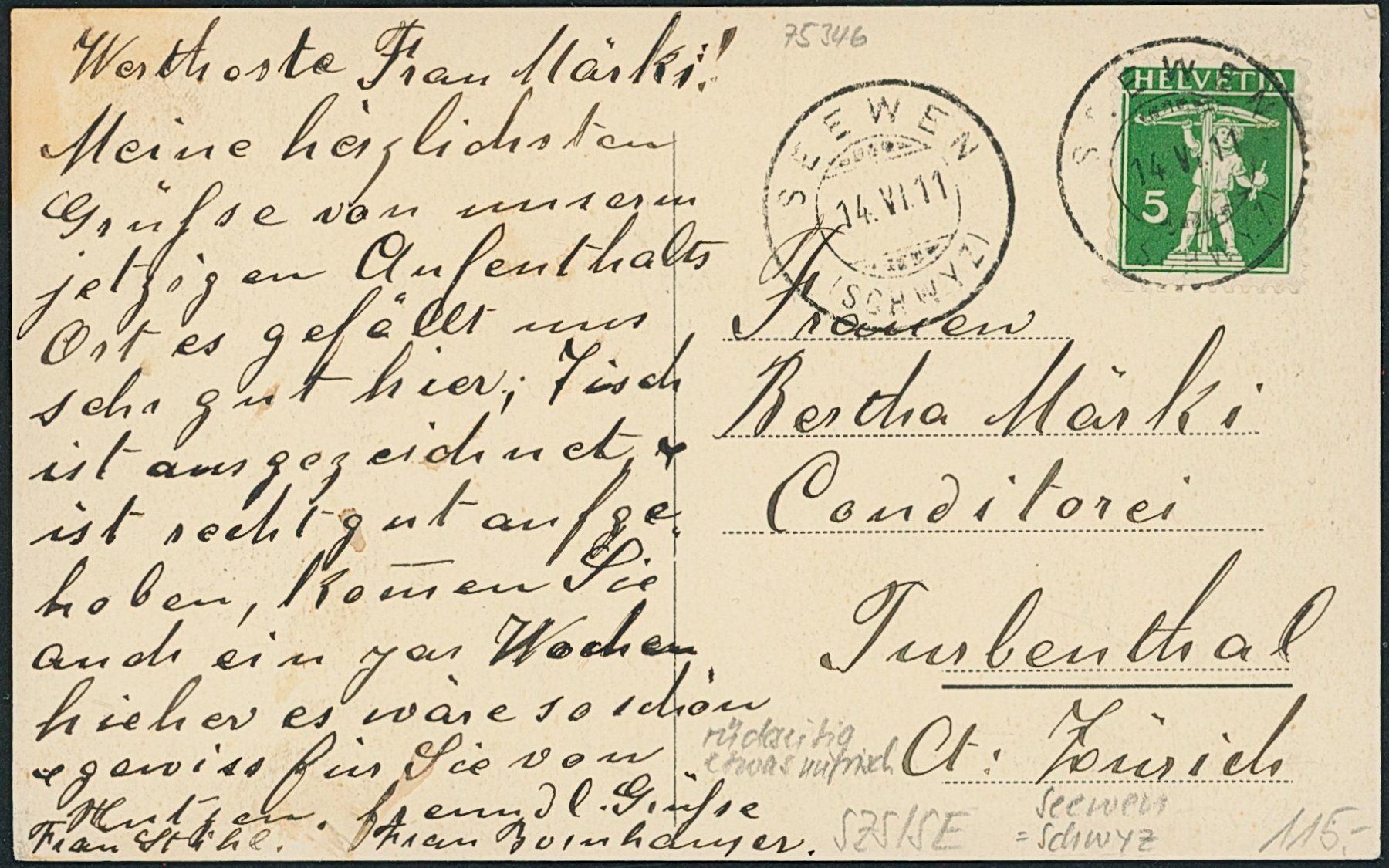 Cartes postales: SZS Seewen - Schwyz – D'occasion à Schindellegi par leecollect 1