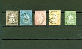 Strubeli 5 tolle Stücke Rundstempel (C268)
