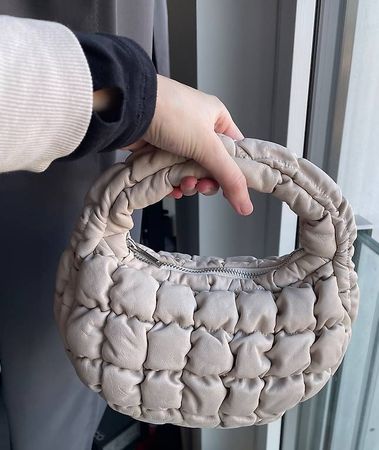 COS Mini gesteppte Tasche Leder beige - NEU