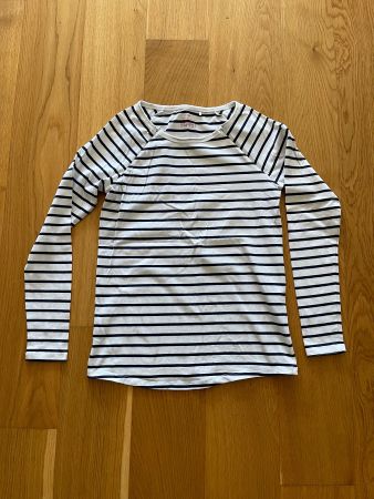 Maternity Bluse, Esprit, Gr. XS, weiss-blauu