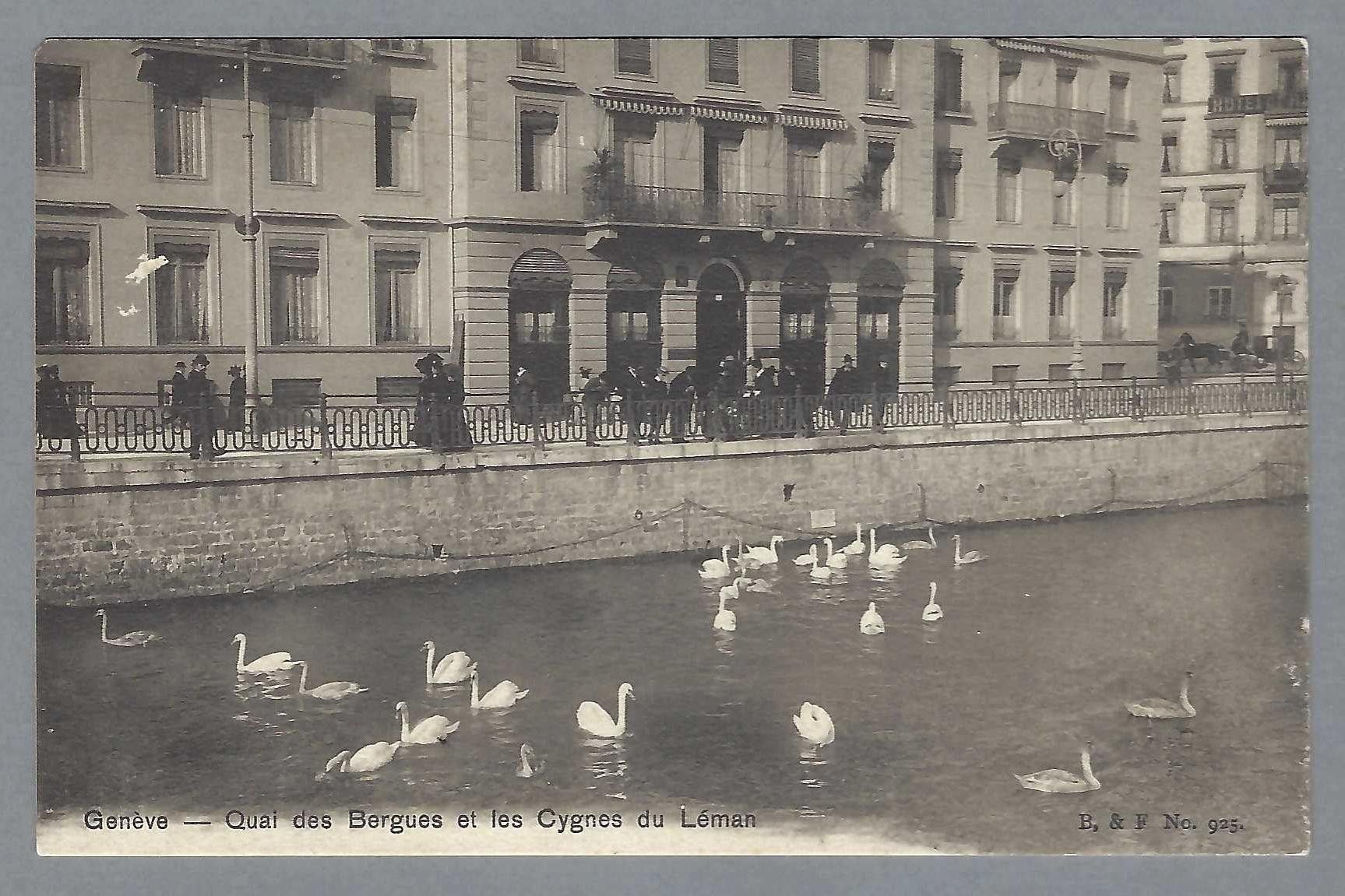 Cartoline postali: GENÈVE, QUAI DES BERGUES, ANIMÉE. – Usato da Pura venduto da ulisse1957