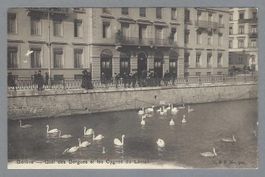 GENÈVE, QUAI DES BERGUES, ANIMÉE.