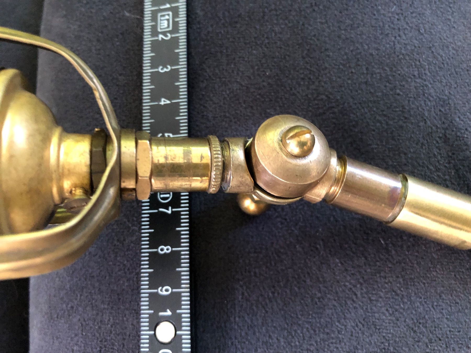 Kronleuchter & Deckenlampen: Jugendstil Deckenlampe / Wandlampe antik mit Messingmontur – Gebraucht aus Büsserach von Urkundenflora 6