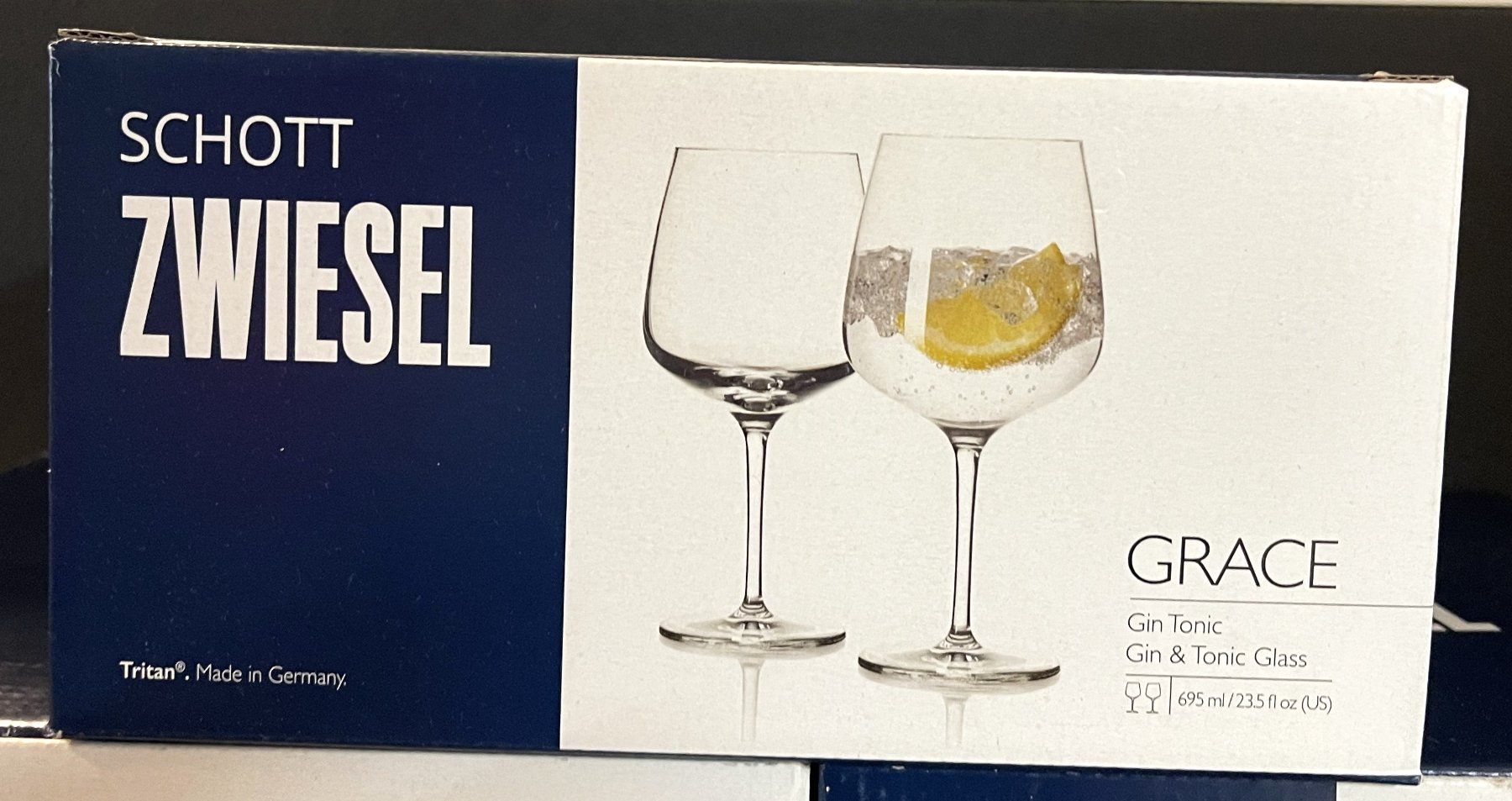 Schott Bicchieri: Schott Zwiesel / Gin Tonic / Grace / Karton à 2 Gläser – Nuovo e nell'imballaggio originale da Oftringen venduto da Vucki 1